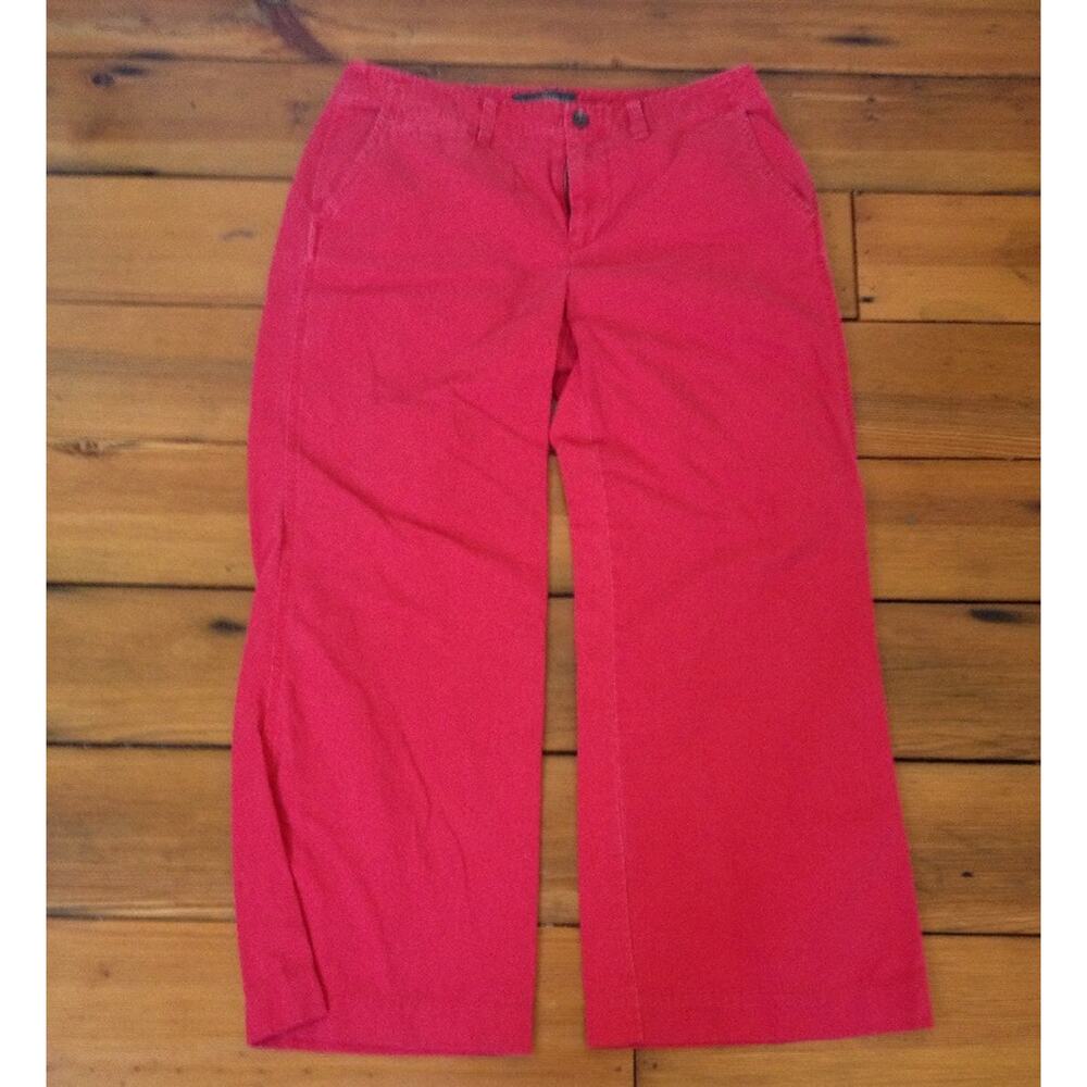 Ralph Lauren LRL Jeans Co Bright Red Khakis Chinos Womens Pants 10 34" Waist